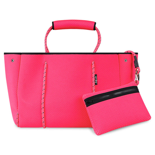 Looney Large Tote Neon Pink